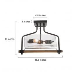 LNC Basket Glass Semi-flush Light-Clearance
