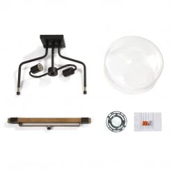 LNC Basket Glass Semi-flush Light-Clearance