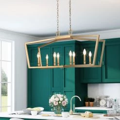 LNC Modern Kitchen Island Chandelier-8 Lights Hot Sale