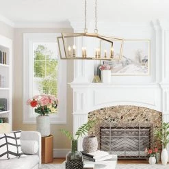 LNC Modern Kitchen Island Chandelier-8 Lights Hot Sale