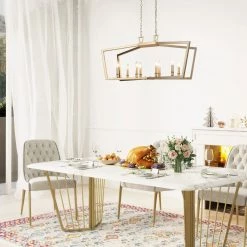 LNC Modern Kitchen Island Chandelier-8 Lights Hot Sale