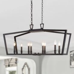 LNC Modern Kitchen Island Chandelier-8 Lights
