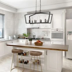LNC Modern Kitchen Island Chandelier-8 Lights