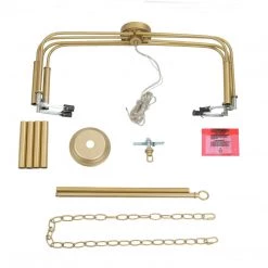 Modern LNC Simple Gold Metal Chandelier - 8 Lights