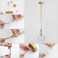 LNC Modern Water-drop Pendant Lighting 20 LNC Modern Water-drop Pendant Lighting