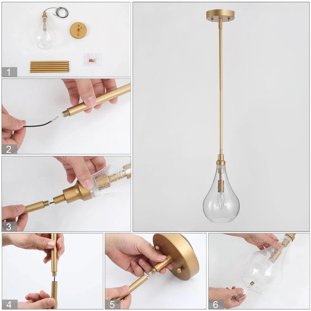LNC Modern Water-drop Pendant Lighting 11 LNC Modern Water-drop Pendant Lighting
