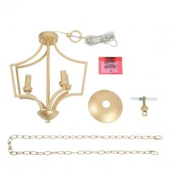 Lighting LNC Gold Metal Modern Hanging Light-3 Lights