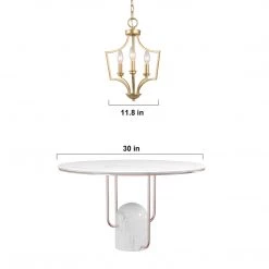 Lighting LNC Gold Metal Modern Hanging Light-3 Lights