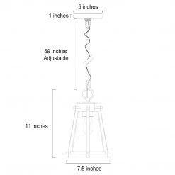 LNC Metal Wired Cage Pendant-Clearance Lighting