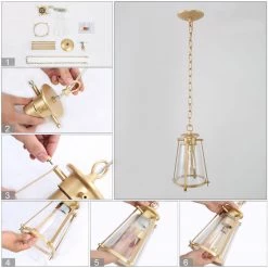 LNC Metal Wired Cage Pendant-Clearance Lighting