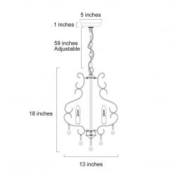 Hot Sale LNC Modern French Chandelier-3 Lights