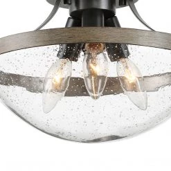 LNC Glass Semi-flush Mount Ceiling Light