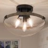 LNC Glass Semi-flush Mount Ceiling Light