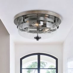 Hot Sale LNC Flush Mount Ceiling Light-3 Lights