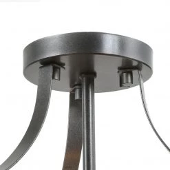 LNC Glass Globe Flush Mount Light