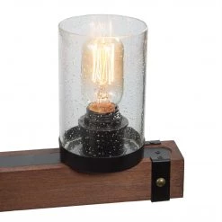 LNC Wood Iron Chandelier-Open Box