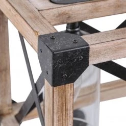 Hot Sale LNC Wood And Metal Chandelier-4 Lights