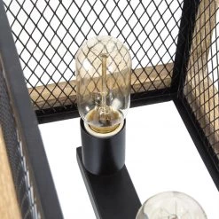 LNC Rectangle Wood Chandelier-Open Box 26 LNC Rectangle Wood Chandelier-Open Box