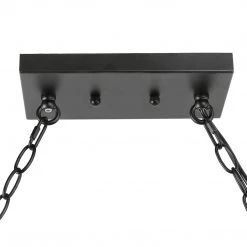 LNC Rustic Beam Wide Kitchen Chandelier-Open Box 16 LNC Rustic Beam Wide Kitchen Chandelier-Open Box