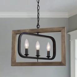 LNC Wood Geometric Farmhouse Chandelier-Clearance Lighting 19 LNC Wood Geometric Farmhouse Chandelier-Clearance Lighting