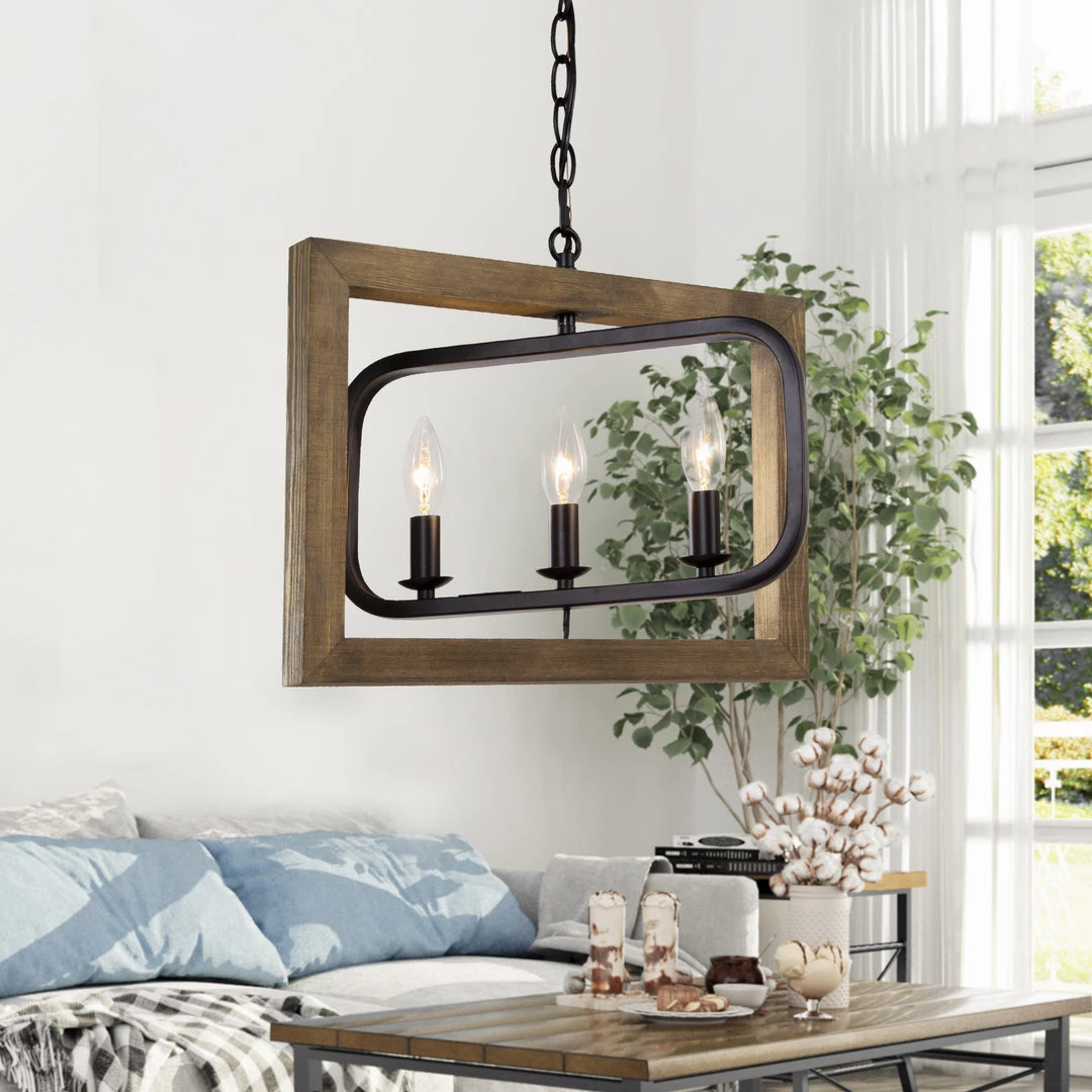 LNC Wood Geometric Farmhouse Chandelier-Clearance Lighting 9 LNC Wood Geometric Farmhouse Chandelier-Clearance Lighting