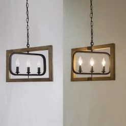 LNC Wood Geometric Farmhouse Chandelier-Clearance Lighting 22 LNC Wood Geometric Farmhouse Chandelier-Clearance Lighting