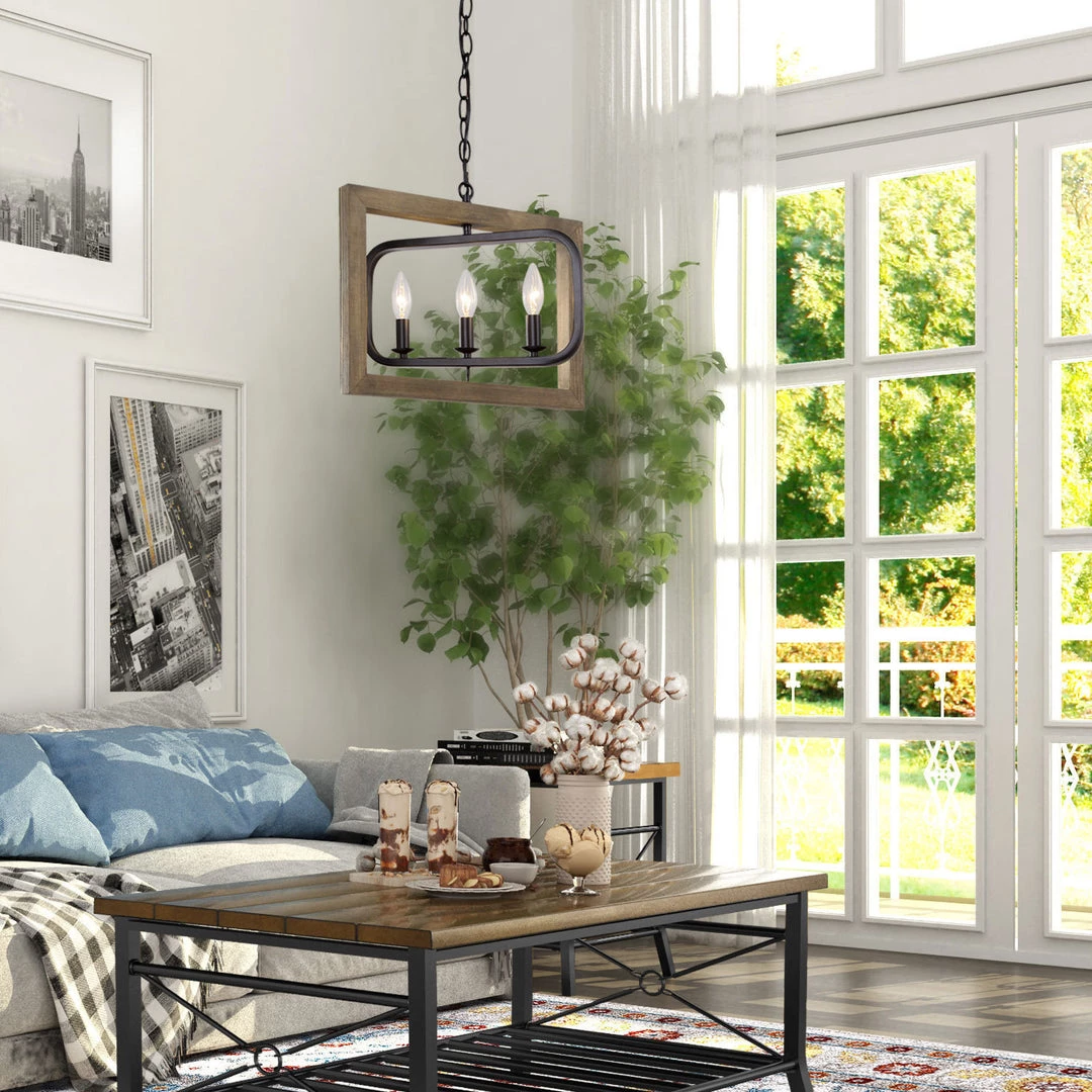 LNC Wood Geometric Farmhouse Chandelier-Clearance Lighting 11 LNC Wood Geometric Farmhouse Chandelier-Clearance Lighting