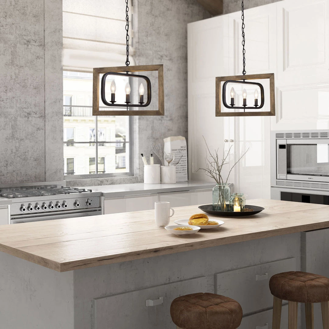 LNC Wood Geometric Farmhouse Chandelier-Clearance Lighting 12 LNC Wood Geometric Farmhouse Chandelier-Clearance Lighting