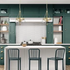 Hot Sale LNC Modern Gold Glass Chandelier-2 Lights