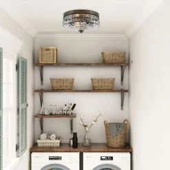 Uolfin Lighting LNC Glass Modern Flush-mount Light