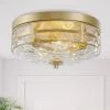 LNC Gold Glass Modern Flush-mount Light Hot Sale