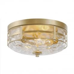 LNC Gold Glass Modern Flush-mount Light Hot Sale