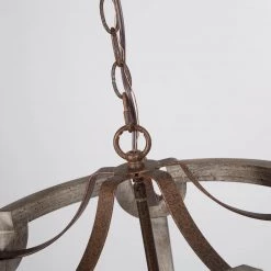 LNC Farmhouse Cylindrical Drum Chandeliers- 5 Lights