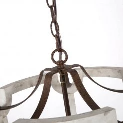 LNC Farmhouse Wood Chandelier-Open Box Lighting