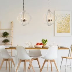 LNC Mini Cage Chandelier-4 Lights-Clearance Lighting