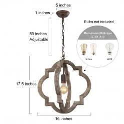 Hot Sale LNC Rustic Farmhouse Wood Pendant 21 Hot Sale LNC Rustic Farmhouse Wood Pendant