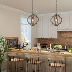 Hot Sale LNC Rustic Farmhouse Wood Pendant 18 Hot Sale LNC Rustic Farmhouse Wood Pendant