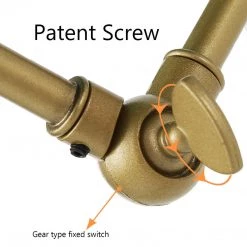 Modern LNC Swing Arm Gold Sconce