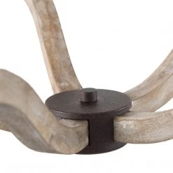 LNC Weathered Wood Farmhouse Chandelier-Open Box