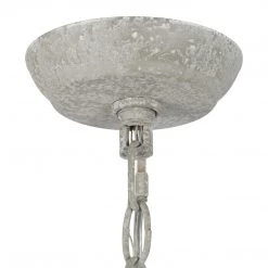 Uolfin LNC Natural Wood Ring Chandelier-6 Lights