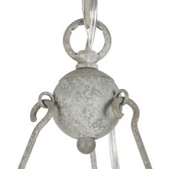 Uolfin LNC Natural Wood Ring Chandelier-6 Lights