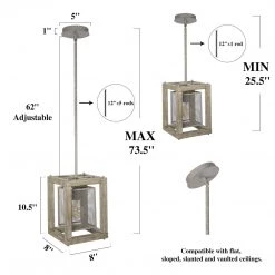 LNC Farmhouse Wooden Pendant-Clearance Lighting 20 LNC Farmhouse Wooden Pendant-Clearance Lighting