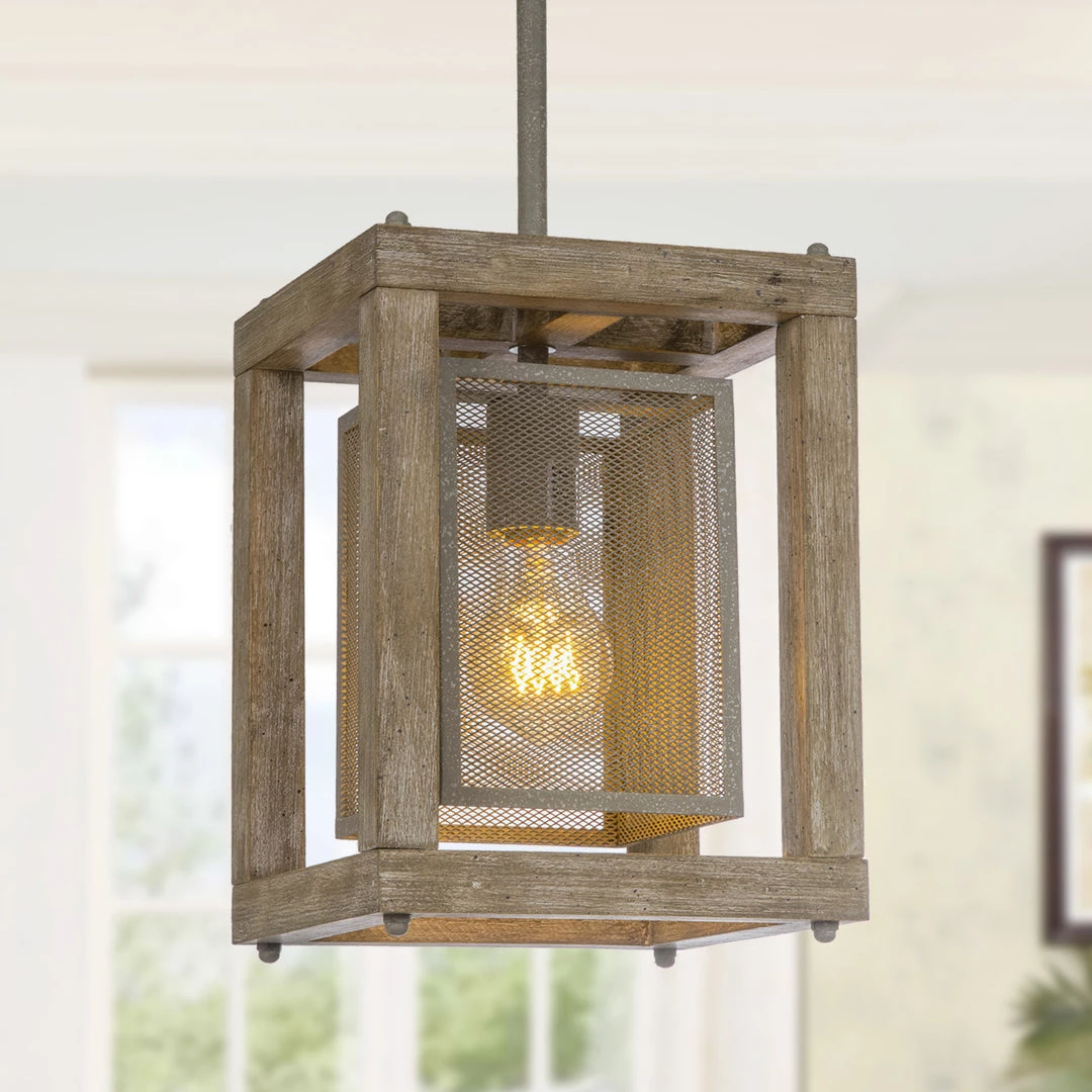 LNC Farmhouse Wooden Pendant-Clearance Lighting 3 LNC Farmhouse Wooden Pendant-Clearance Lighting