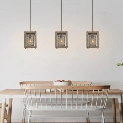 LNC Farmhouse Wooden Pendant-Clearance Lighting 22 LNC Farmhouse Wooden Pendant-Clearance Lighting