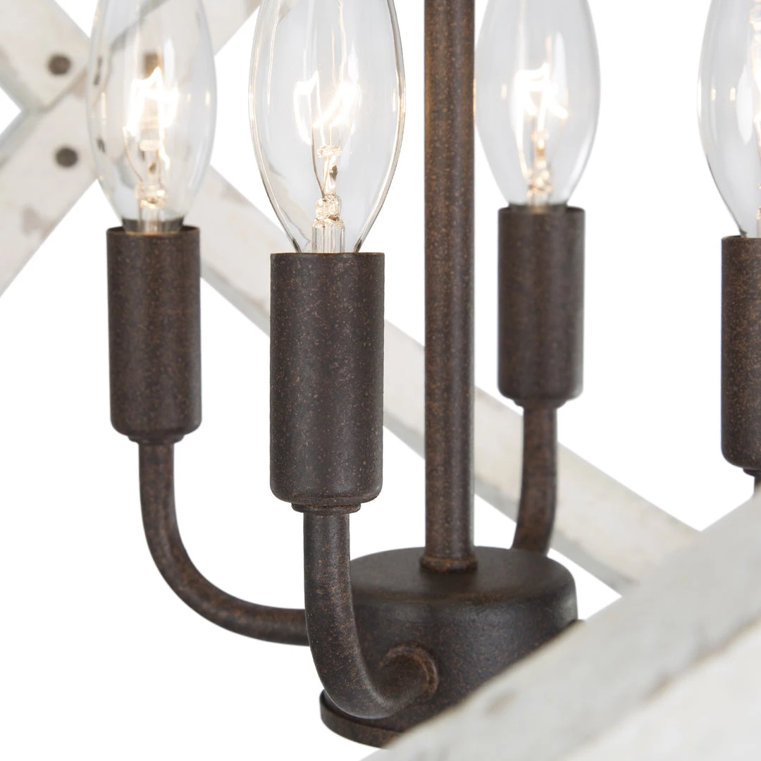 Uolfin LNC White-washed Farmhouse Chandelier-Clearance 10 Uolfin LNC White-washed Farmhouse Chandelier-Clearance