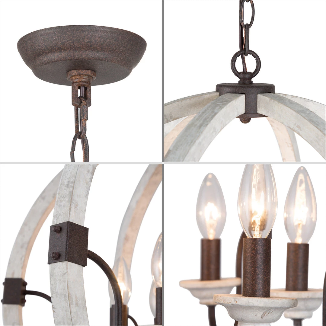 LNC Orb Farmhouse Chandelier-Open Box 9 LNC Orb Farmhouse Chandelier-Open Box
