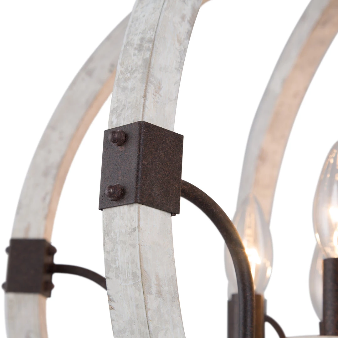 LNC Orb Farmhouse Chandelier-Open Box 5 LNC Orb Farmhouse Chandelier-Open Box