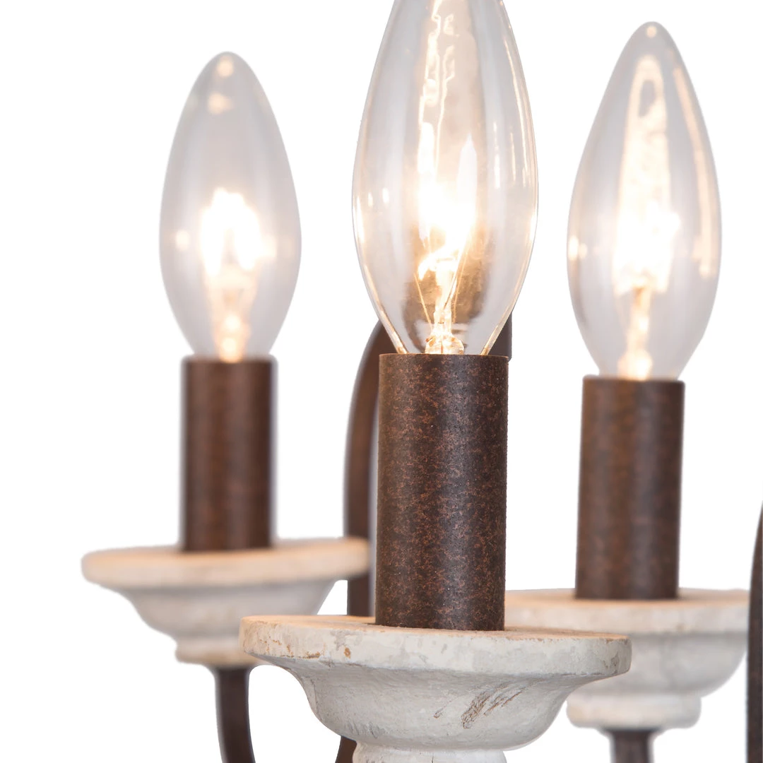 LNC Orb Farmhouse Chandelier-Open Box 6 LNC Orb Farmhouse Chandelier-Open Box