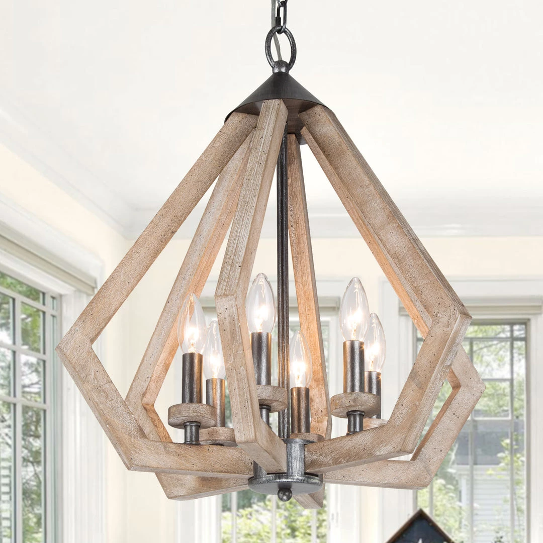 Uolfin LNC Diamond Wooden Farmhouse Chandeliers-Clearance Hot Sale 3 Uolfin LNC Diamond Wooden Farmhouse Chandeliers-Clearance Hot Sale