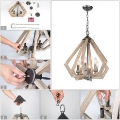 Uolfin LNC Diamond Wooden Farmhouse Chandeliers-Clearance Hot Sale 19 Uolfin LNC Diamond Wooden Farmhouse Chandeliers-Clearance Hot Sale